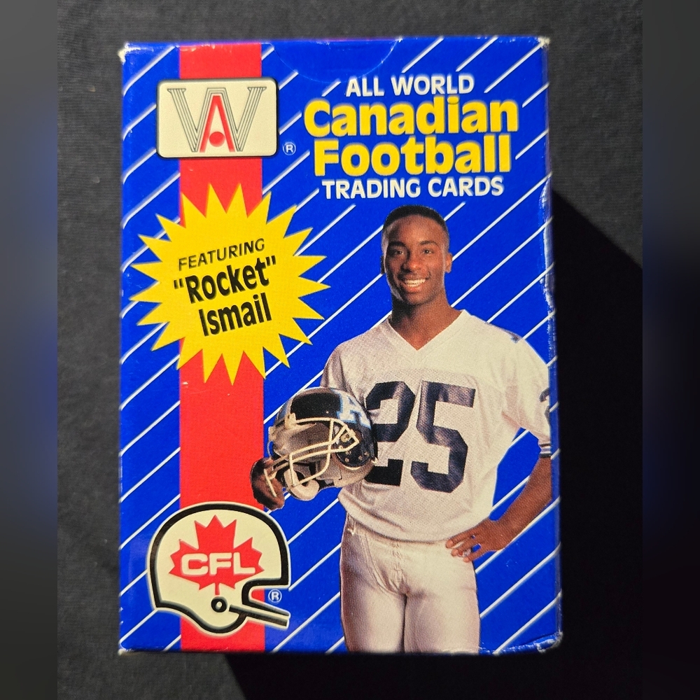 Canadian Football Trading Cards Box Featuring Rocket Ismail 110 Cards